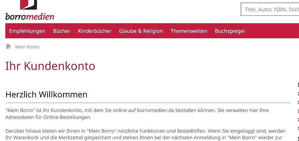 Homepage borromedien